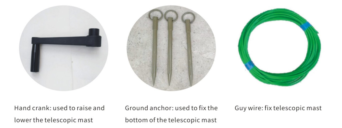 Electric Lift Lightning Rod Accessories